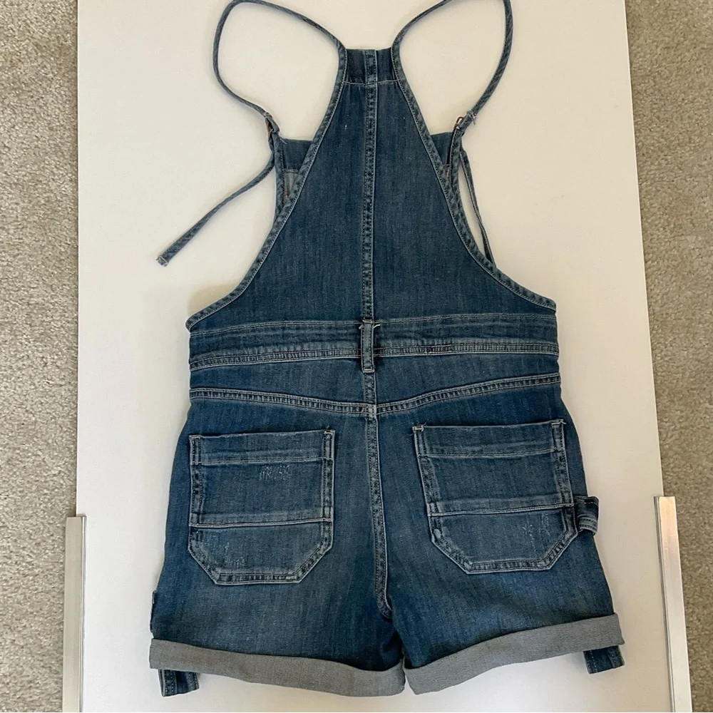 Anthropologie Pilcro Everyday Denim Short Overalls Size 25 - Picture 11 of 16